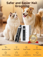 Dog Nail Grinder Whisper Quiet & Safe for Sensitive Dogs & Cats