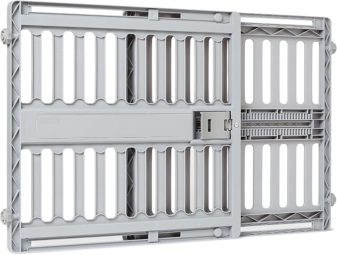 Amazon Basics Adjustable Wide 28.7–39.4", Dog Gates, Ideal for Small to Medium Breeds, and Senior Dogs, Dog Gates for Doorways and Stairs