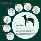 Kuoser Warm Dog Coat, Waterproof Dog Jacket for Extra Large Dogs,Yellow 3XL | Adjustable Durable XXXL Doggie Winter Coat Reversible Puppy Cold Weather Apparel for Large Breed