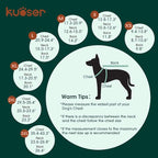 Kuoser Warm Dog Coat, Waterproof Dog Jacket for Extra Large Dogs, Green 3XL | Adjustable Durable XXXL Doggie Winter Coat Reversible Puppy Cold Weather Apparel for Large Breed