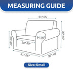 Stretch Chair Sofa Slipcover, Single Couch Cover,Dark Purple | 1-Piece Washable Sofa Cover,Pet Friendly (31"-55") Furniture Protector Soft Jacquard Elastic Bottom for Dogs & Kids
