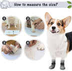 SCENEREAL Anti Slip Dog Sock to Prevent Licking Paws for Hardwood Floors, Boots & Paw Protector Shoes for Hot/Cold Pavement with Grippers, Double Sides Grips for Small Medium Large Senior Dogs