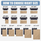Smiry Waterproof Reversible Pet Couch Covers for Dogs | Pet Friendly, Soft Fabric, Washable Sofa Furniture Protector for Dogs Cat Kids, Checkered (40"x40", Camel/Beige)