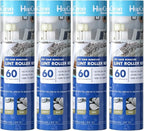 Lint Roller Refills 8", 240 Sheets, for Scotch-Brite, Extra Sticky | 4-pack, 60 sheets each. Easy tear-off. Fits 8" rollers with 1.75" core. for pet hair, dust, lint on clothes, sofas, and cars.