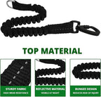 Long Dog Leash 15 FT: Heavy Duty Rope Leashes for Dogs Training with Swivel Lockable Hook Reflective Threads Bungee and Padded Handle - Dog Lead for Large Small Medium Dogs Outside Walking Hiking