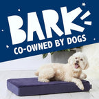 BarkBox Orthopedic Dog Bed - Small | with Memory Foam - Comfortable, Durable & Machine Washable Pet Bed - Navy
