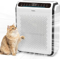 Pet Air Purifier for Home Large Room with H13 HEPA Washable Filter, AP03 | 86% Less Loose Pet Hair, Fits 2500 ft.sq, PM2.5 Air Quality Monitor, Air Cleaner for Dander Odor Allergies Smoke Dust, White