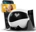 Enabot EBO Air 2 Mobile Pet Camera Robot: 2K FamilyBot with Two-Way Talk | Family Companion with Whole-Home Mobility, Custom Pixel Facial Expression, Auto-Recharge, Night Vision, Long Distance Gift