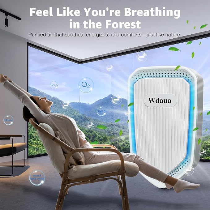 Plug In Air Purifier Negative Air Freshener for Home | 4 Pack Air Ionizers for Dust Mites, Pets Odor Reducer Smoke Bedroom, Office, Basement Kitchen
