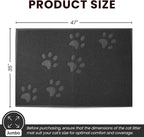 Andalus Jumbo Cat Litter Mat, Pack of 1 - Waterproof, Non-Slip & Easy to Clean Cat Litter Box Mat for Extra Efficient Pet Litter-Trapping, Grey (47” X 35”)