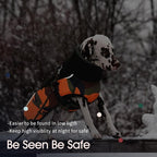 IECOii Extra Warm Dog Coat - Reflective Adjustable Jacket for Cold Weather, Soft Fleece Turtleneck Winter Coat for Small to Extra Large Dogs