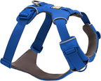 Ruffwear, Front Range Dog Harness, Reflective Soft Padded Everyday Harness with Dual Leash Clips, Adjustable and Lightweight Fit for Training or Walking for All Dogs, Blue Pool, Medium
