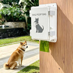 Dog Poop Bag Dispenser,Wall-mounted Waterproof Pet Waste Bags Dispenser Holds Up to 8 Rolls of Waste bags，Outdoor Wall, Stake, Pole, Fence Mounted, Fits Home, Porch, Lawn, Yard (only dispenser)