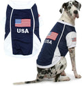 Parisian Pet USA Dog Jersey - Breathable Mesh Puppy Football Jersey - Lightweight Stretch Sporty Dog Clothes - Summer Shirts for Large Dogs - Soccer Jersey for Dogs - Sportswear Pet Clothes
