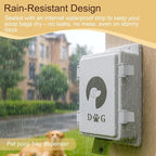 Wall Mounted Dog Poop Bag Dispenser - Heavy Duty Waterproof ABS Plastic Pet Waste Station, Indoor/Outdoor Holder for Yard, Patio, Garage & Lawn | Easy Access Design