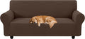 XINEAGE Stretch 3 Seater Slipcover, Non-Slip Pet Couch Cover,Light Coffee | Washable Furniture Protector, Elastic Bottom, Dogs & Cats Friendly, Scratch-resistant, Fast Setup, High Elasticity