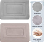 Dog Bed Soft Dog Crate Bed Pad Mat, 36 in Non Slip Bottom Washable Beds for Medium and Large Dogs, Pet Bed Mattress Kennel Pad, Clay Gray