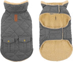 Large Dog Coat, Warm Jacket for Extra-Large Dogs, Dog Winter Coat, Pet Windproof Cold Weather Coats Snow Jacket Pet Clothes, Golden Retriever, Labrador Retriever, Husky, Grey L