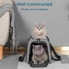 Petsfit Cat Carrier Dog Carriers Airline Approved, 18 x 11 x 11 Soft-Sided Pet Carrier, 3 Carrying Ways, Lightweight, Breathable, Escape Proof, with Adjustable Shoulder Strap and Soft Cushion