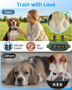 3300ft Dog Shock Collar with Remote Control, IPX7 - Green | 4 Training Modes, Security Lock, Extremely Long Battery Life, Waterproof, Rechargeable E-Collar for Small Medium Large Dogs