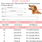 ZALER Dog Collar and Leash Set, Waterproof Adjustable Odor Proof Pet Collars Leashes Easy to Clean, 6FT Dog Leash with 2 Hooks for Large, Medium Small Dogs (XL, Pink)