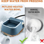 Automatic Heated Water Bowl for Dogs Cats, Outdoor Heated Dog Bowl with Auto Fill, 2L Winter Heating Waterer Provide Drinkable Water for Chickens, Rabbits, Birds, Goats, Feral Animal
