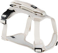 TUG Grab Dog Harness with Built-in Magnetic Traffic Leash (Medium/Cream) | Padded Magnetic Traffic Handle | Front & Rear Leash Clips | 4-Point Adjustable Fit | Durable Nylon | Aids No-Pull Training