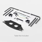 Dog Grooming Arm for Table, 42" H, 27-39" W with Hammock & 2 No-Sit Loops | Adujustable, Heavy Duty, Portable Pet Grooming Station with clamp for Nail Trimming, Cats & Dogs at Home