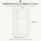 Floisdace 63" Extra Tall Pet Gate for Cat/Dog, Adjustable 29.9-41.3" Wide Auto Close Tall Cat Gate, No Drilling Pressure Mount Kit, Dog Gate for Doorways, Hallways, Kitchen, White