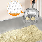 2 PCS Stainless Steel Cat Litter Box, Extra Large Metal Litter Box with Plastic Shields, Kitty Basic Litter Pan 23.6''*15.8'' with Metal Litter Scoopers, Litter Mat