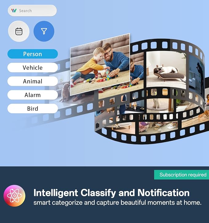 Indoor Security Camera - 5G&2.4G WiFi Cameras for Home Security Indoor 911 Alert, 2K 360°Pan/Tilt AI Motion Detection Nanny/Baby/Pet/Dog Camera with Phone App/Speaker/US Cloud/IR Night Version