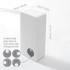 SVD.PET Dog Poop Bag Dispenser (White, Dispenser only) | Outdoor or Indoor Pet Waste Bag Dispenser Station, Wall Mount or Hanging with Strap, Easy to Refill Magnetic Cover
