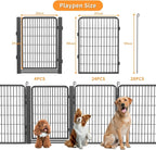 Low Threshold Dog Playpens Fence Indoor, 40 inch 28 Panels Heavy Duty Metal Outdoor Pet Playpen for Large/Medium/Small Dogs, Tall Dog Play Exercise Pens Outside
