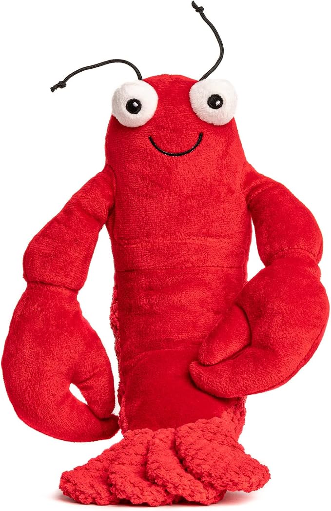 fabdog Floppies Plush Dog Toy - Cute & Durable Squeaky Dog Toys - Best Squeak Toy for Puppies and All Breeds | Ideal Pet Gift| Large Lobster