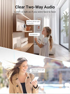 Rocktone 5G & 2.4G Indoor/Outdoor Security Camera for Home, Baby/Elder/Dog/Pet Camera with Phone App, WiFi Camera w/Spotlight Color Night Vision 2-Way Audio