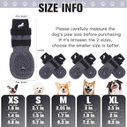EXPAWLORER Anti Slip Dog Socks to Prevent Licking Paws,Winter Dog Boots & Paw Protectors,Dog Booties for Hardwood Floors with Grippers,Dog Shoes for Hot/Cold Pavement Small Medium Large Senior Dog