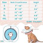 Supet Raised Inflatable Dog Cone Collar to Stop Licking, Soft Dog Cone Alternative After Surgery, Doggie Neck Donut Collar for Small Medium Large Dogs