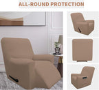 Easy-Going 100% Waterproof Recliner Chair Cover，1-Piece Recliner Slipcover | Dual Waterproof Couch Cover for Recliner，Leakproof Furniture Protector for Kids Pets Dog Cat Daily Stain, Camel