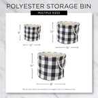 Bone Dry Pet Storage Collection Striped Paw Patch Bin, Small Round, Brown