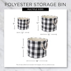 Bone Dry Pet Storage Collection Striped Paw Patch Bin, Medium Round, Gray