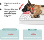 Laifug Orthopedic Dog Beds for Large Dogs,4.5" Memory Foam Dog Beds,Durable Water Proof Liner Removable and Washable, Nonskid Bottom, Grey 46"x28"x8"