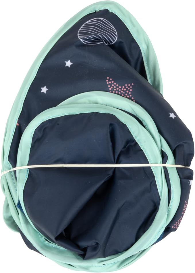 Kitty City Galactic Pop-Up Cat Play House, Collapsible Indoor Cat Hideout with Peekaboo Openings, Lightweight Foldable Kitty Cube for Play & Lounging