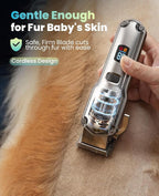 oneisall Dog Clippers for Grooming Thick Heavy Coats | Low Noise,Rechargeable Cordless,Detachable Stainless Steel Blade,IPX7 Waterproof,10 Guide Combs,for Thick/Double/Curly Hair