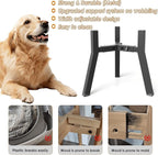 2Pack Elevated Dog Bowl Stand for Large Dogs, Adjustable Width 7-10.6", Raised Food Water Bowl Stand, Bowl NOT Included