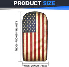 ZIMABLUE 2 Pack American Flag Waterproof Towel Car Seat Covers, Sweatproof Non-Slip Seat Protector, Machine Washable Universal Front Bucket Seat Covers for Cars, SUVs, Gym, Beach, Sports & Pets