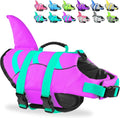 Fragralley Shark Dog Life Jacket, Easy to Put on Dog Life Vest for Swimming and Boating, Vibrant & Adjustable Dog Life Preservers for Small Medium Large Dogs, Suit to Swim, Fish, Beach, Surfing