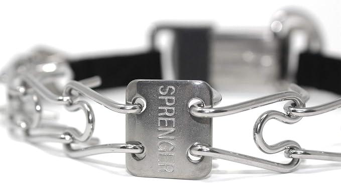 Herm Sprenger Stainless Steel Prong Dog Training Collar with Quick Release Buckle Ultra-Plus Pet Pinch Collar No-Pull Collar for Dogs Made in Germany 2.25mm x 16in Small