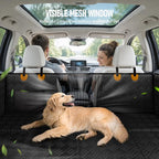 Dog Car Seat Cover for Back Seat, Hard Bottom Back Seat Extender for Dog | Back Seat Pet Cover for Dogs - Supports 400lbs, Waterproof Heavy Duty Scratch Resistant, Dog Hammock for Full-Size Trucks/SUV