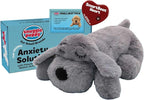 Snuggle Puppy Junior, Heartbeat Puppy Toy for Small Breeds, Smaller Plush Dog Toy with Real-Feel Pulse, Designed for Crate Use and Early Routines - Gray
