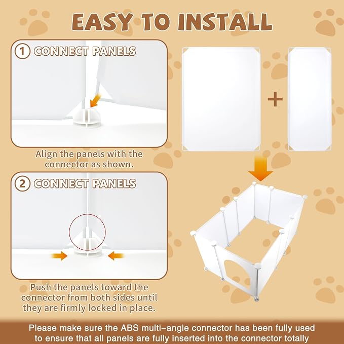 FHTONGE Extra Large Cat Litter Box Enclosure with Door, Protect Wall Floor | Cat Litter Pan Splash Guard Barrier, Universal Kitten Toilet Box Cover Hideaway Divider, Pee Shield Privacy Screen Surround